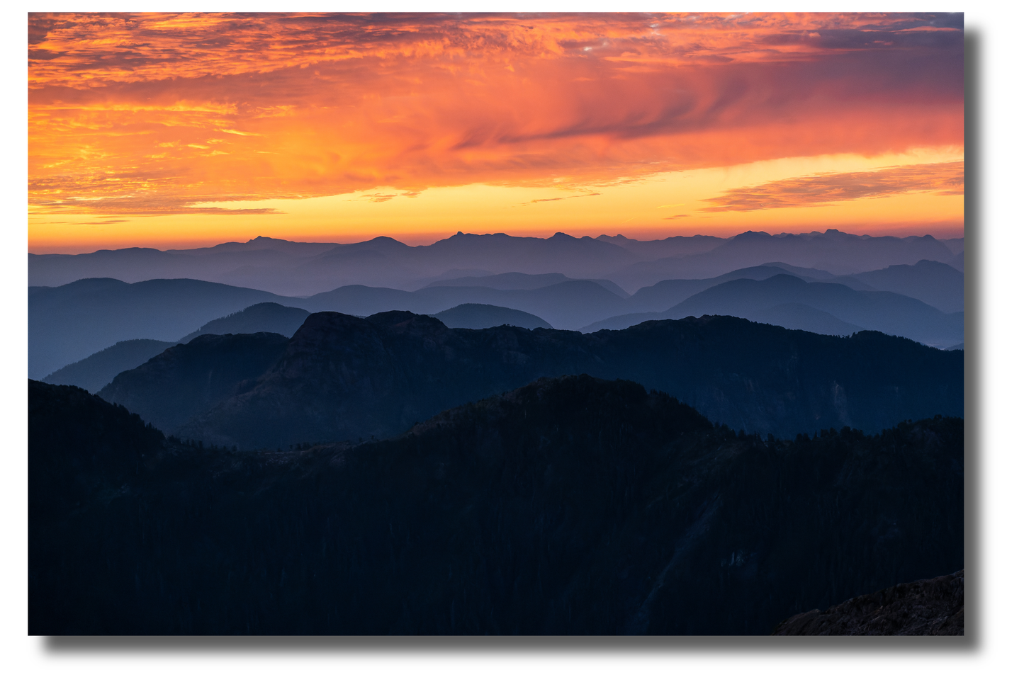 Above the mountains